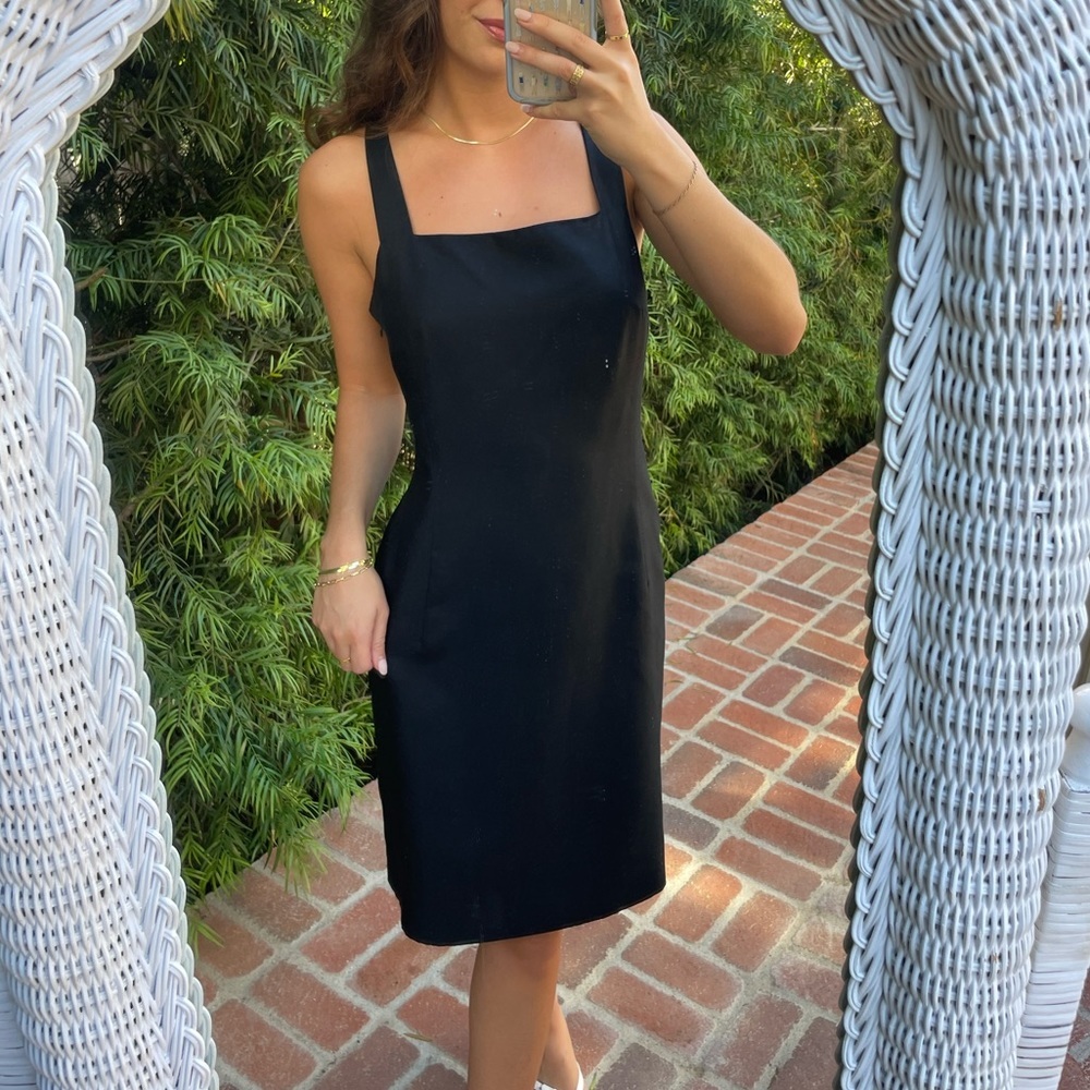 Ann Taylor classy black dress sz 8